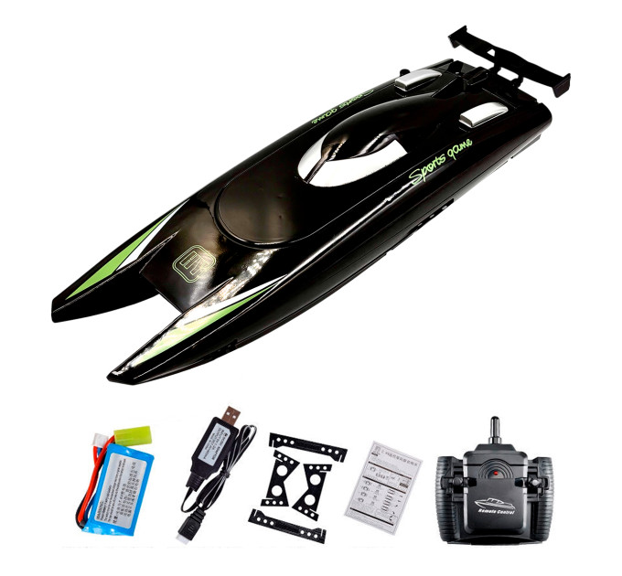 Радиоуправляемый катер Vile Toys 805 Racing Boat, 2.4 ГГц, чёрный