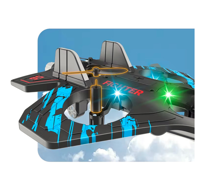 Дрон-истребитель Fighter Plane RC 2.4 ГГц, синий