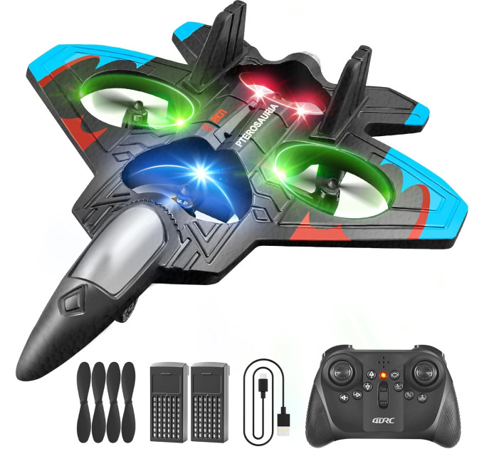 Дрон-истребитель Fighter Plane RC 2.4 ГГц, синий