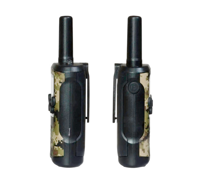 Детские рации Aikmi Kids Walkie Talkie 6 км — набор 2 шт | дальность до 6 км, режим VOX, 22 канала, зелёный камуфляж
