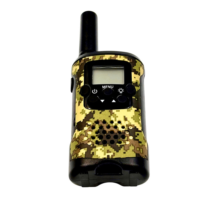 Детские рации Aikmi Kids Walkie Talkie 6 км — набор 2 шт | дальность до 6 км, режим VOX, 22 канала, зелёный камуфляж