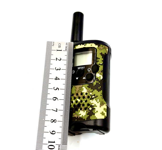 Детские рации Aikmi Kids Walkie Talkie 6 км — набор 2 шт | дальность до 6 км, режим VOX, 22 канала, зелёный камуфляж