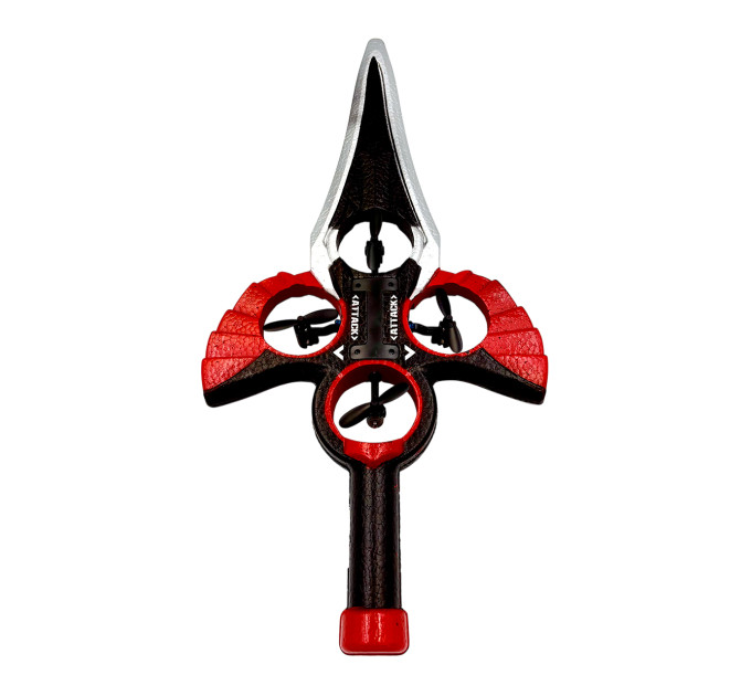 Летающий меч RC Flying Sword 2025 — радиоуправляемый дрон с LED, управлением жестами и пультом, трюки 360°, 3 скорости, красный