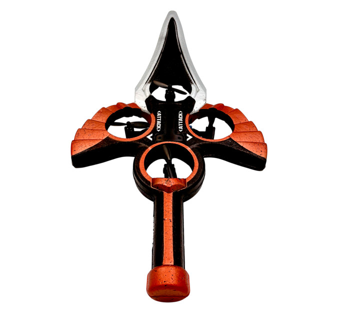 Летающий меч RC Flying Sword 2025 — дистанционный дрон с LED, управлением жестами и пультом, трюки 360°, бронза
