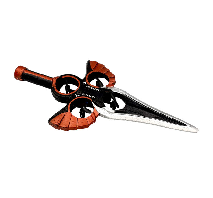 Летающий меч RC Flying Sword 2025 — дистанционный дрон с LED, управлением жестами и пультом, трюки 360°, бронза