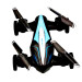 Дрон-машинка JJRC 2-в-1 — мини-квадрокоптер и гоночный автомобиль с LED, 2,4 ГГц, 8 минут игры, синий