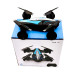 Дрон-машинка JJRC 2-в-1 — мини-квадрокоптер и гоночный автомобиль с LED, 2,4 ГГц, 8 минут игры, синий