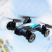 Дрон-машинка JJRC 2-в-1 — мини-квадрокоптер и гоночный автомобиль с LED, 2,4 ГГц, 8 минут игры, синий