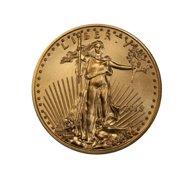 Золотая монета Liberty 2015 «Американский орёл» 1/10 oz — из чистого золота 999 пробы