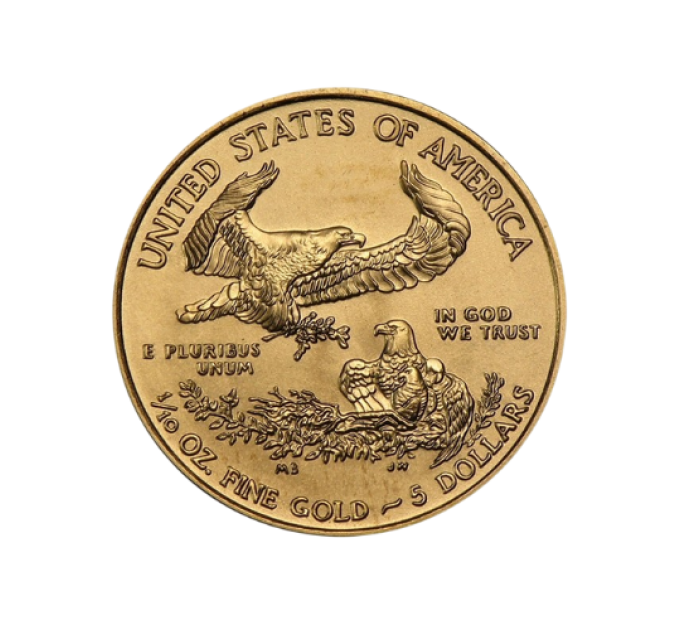 Золотая монета Liberty 2015 «Американский орёл» 1/10 oz — из чистого золота 999 пробы
