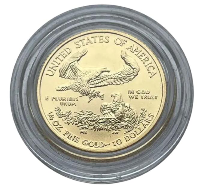 Золотая монета Liberty 2015 «Американский орёл» 1/10 oz — из чистого золота 999 пробы