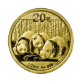 China 2013 Gold Panda 1/20 oz – инвестиционная золотая монета 20 Yuan, проба .999