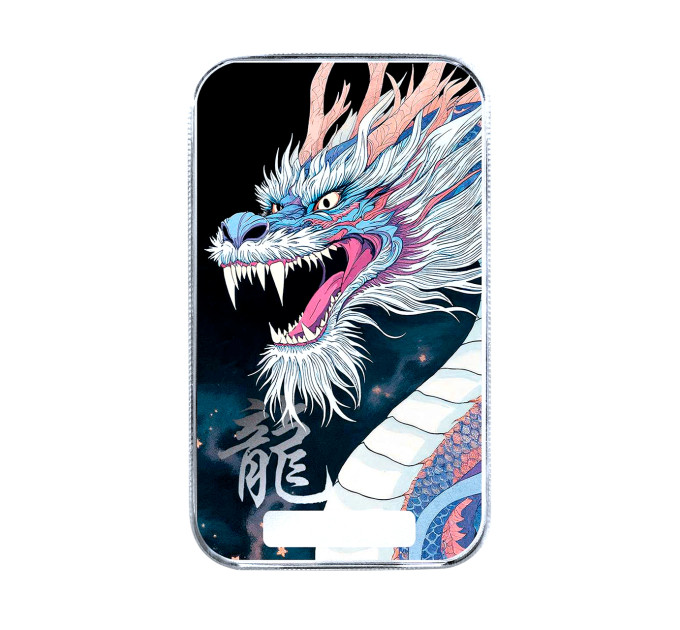 Серебряный слиток Dragon Jìng 1oz 2025 США — коллекционный цветной слиток Ag .999 с драконом