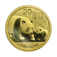 Золотая монета 20 юаней «Chinese Gold Panda» 2011 — 1/20 унции