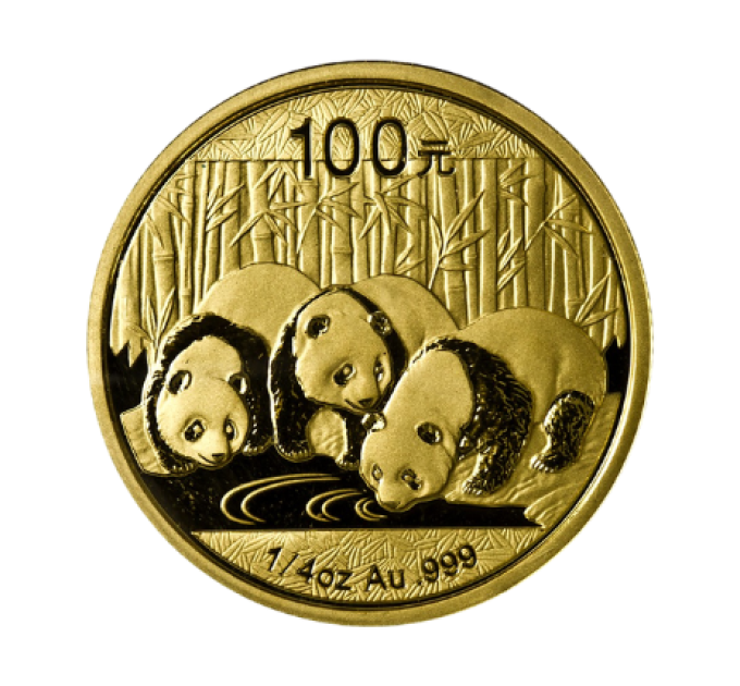Золотая монета 1/10 унции «Chinese Gold Panda» 2013 — коллекционная и инвестиционная монета 100 юаней