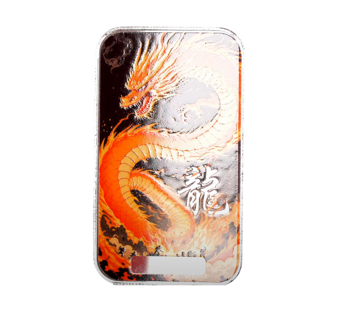 Цветной серебряный слиток Dragon Huǒyàn 1oz 2025 США — коллекционный и инвестиционный актив
