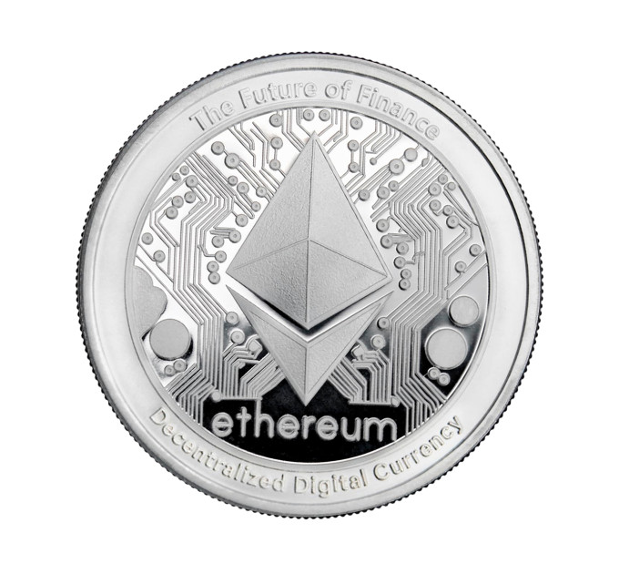 Серебряная монета 2$ Ethereum 1oz 2025 Niue — инвестиционная и коллекционная монета