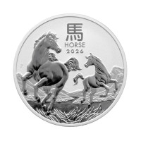 Серебряная монета 50¢ Year of the Horse ½ oz 2026 Австралия