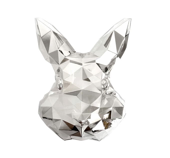 Высокорельефный серебряный слиток 2 oz Rabbit Mask Stacker 2023
