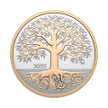 Серебряная монета Canada Tree of Life ½ oz 2025 — серебро .9999 с позолотой, номинал 10$, Royal Canadian Mint