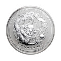 Коллекционная серебряная монета «Год Дракона» 2012, 1 унция серебра Ag .999, серия Lunar II, Австралия
