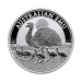 Серебряная монета 1$ «Emu» 2025, 1 унция серебра .9999, Australia Perth Mint, коллекционная, тираж 30 000