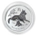 Серебряная монета 1$ «Year of the Dog» 2018 Австралия — 1 унция серебра Ag .9999, Lunar Series II