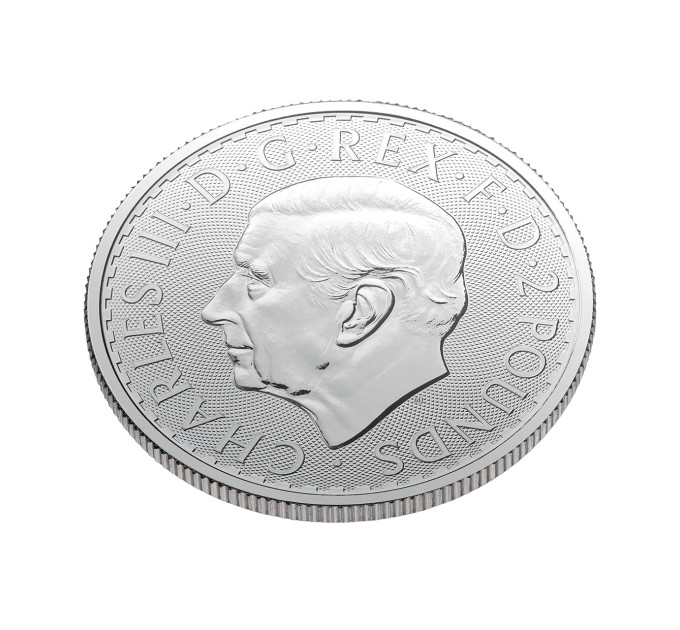 Серебряная монета 2£ Britannia 1oz 2026 Великобритания — коллекционная и инвестиционная монета