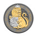 Позолоченная серебряная монета 5£ The Lion of England 2oz 2022 — коллекционная и инвестиционная