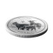 Серебряная монета 1 доллар Year of the Goat 2015 года из Австралии весом 1 унция. 