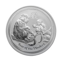 Серебряная монета 1$ Year of the Monkey 1oz 2016 Австралия