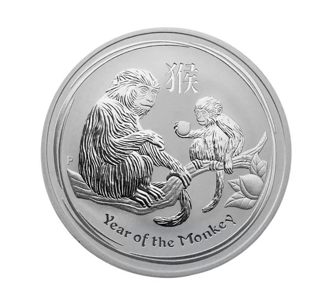 Серебряная монета Year of the Monkey 2016 для коллекции и сохранения средств