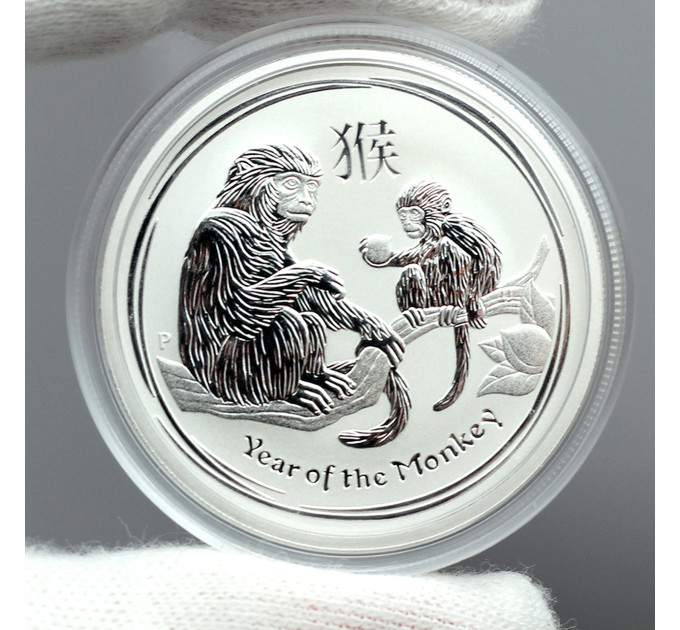Серебряная монета Year of the Monkey 2016 для коллекции и сохранения средств