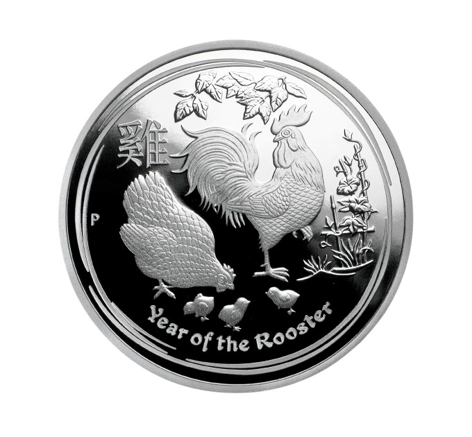 Серебряная монета Year of the Rooster 2017 для коллекции и сохранения капитала