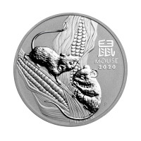 Серебряная монета 1$ Year of the Mouse 1oz 2020 Австралия