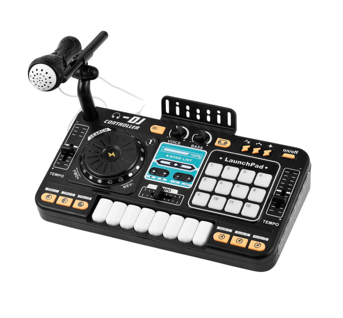 Детский DJ-пульт с микрофоном и Bluetooth для обучения музыке и игры