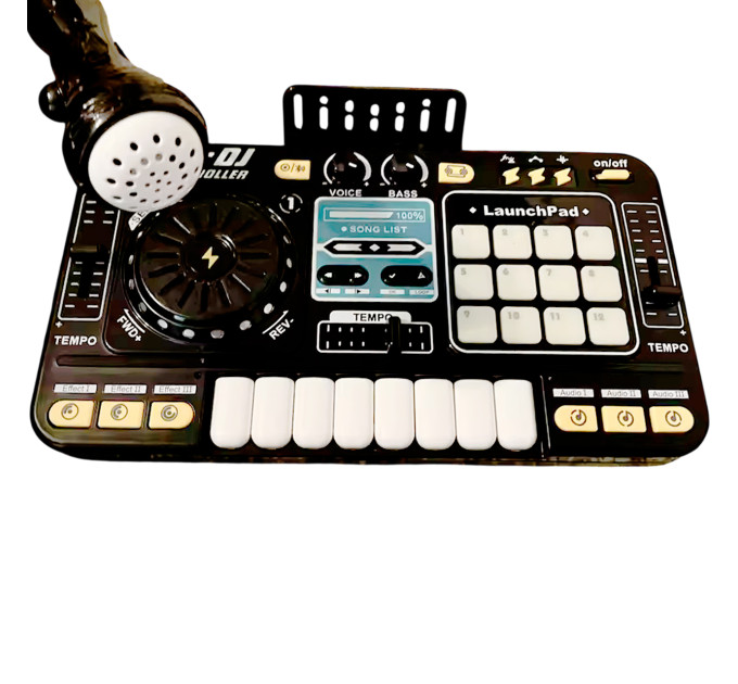 Детский DJ-пульт с микрофоном и Bluetooth для обучения музыке и игры