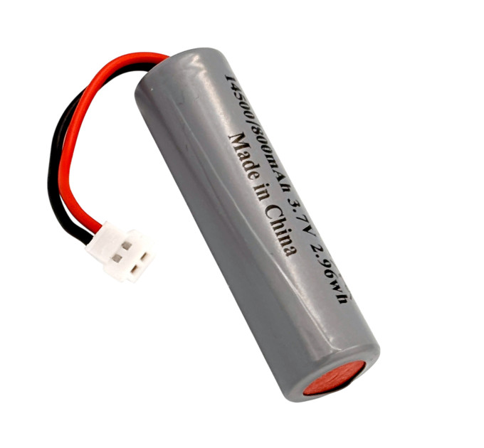 Перезаряжаемый аккумулятор 14500 3.7V 800mAh с разъемом JST-PH2.0 для игрушек и электроники
