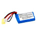 Перезаряжаемый аккумулятор Li-ion 14500 7.4V 800mAh с Mini-Tamiya и JST-XH для игрушек и электроники