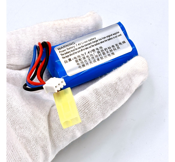 Перезаряжаемый аккумулятор Li-ion 14500 7.4V 800mAh с Mini-Tamiya и JST-XH для игрушек и электроники