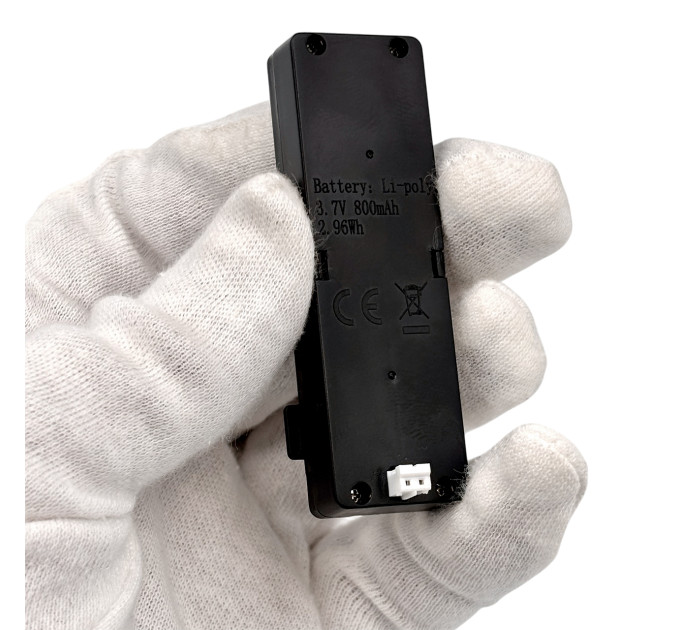Перезаряжаемый аккумулятор Li-poly 3.7В 800 мАч с разъемом JST-PH 2-pin для электронных игрушек