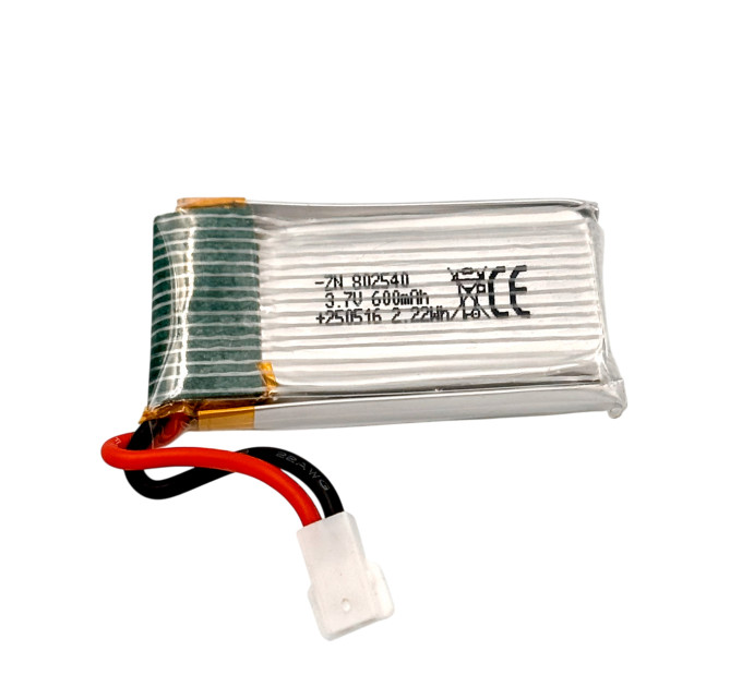 Аккумулятор Li-Po 801254 3.7V 600mAh JST-PH2.0 для электронных игрушек