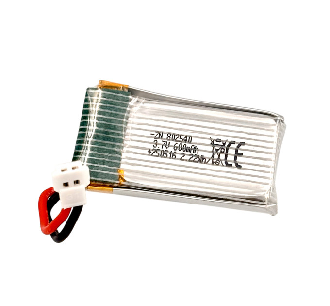 Аккумулятор Li-Po 801254 3.7V 600mAh JST-PH2.0 для электронных игрушек