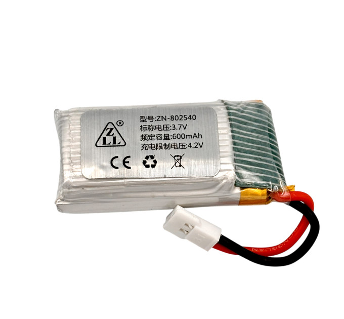 Аккумулятор Li-Po 801254 3.7V 600mAh JST-PH2.0 для электронных игрушек