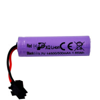 Аккумулятор Li-ion 14500 3.7V 500mAh SM 2-pin