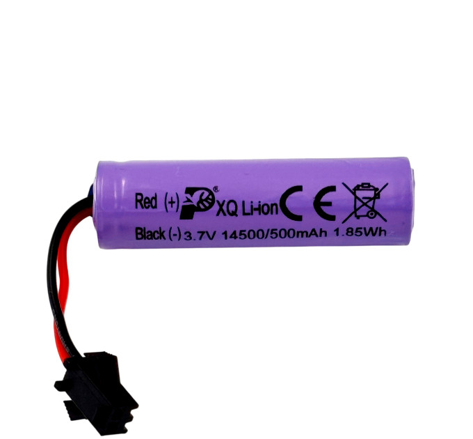 Аккумулятор Li-ion 14500 3.7V 500mAh SM 2-pin для радиоуправляемых игрушек