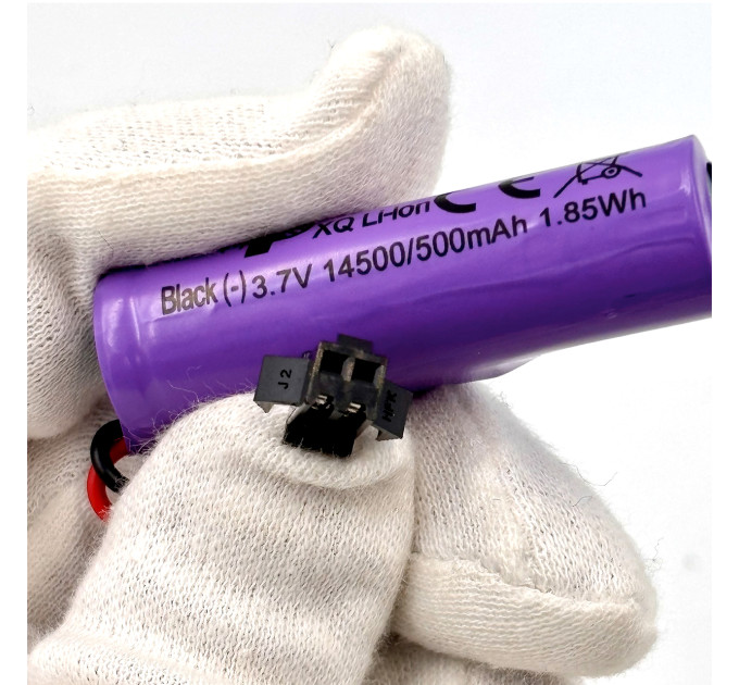 Аккумулятор Li-ion 14500 3.7V 500mAh SM 2-pin для радиоуправляемых игрушек