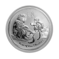 Серебряная монета Year of the Monkey 2016 Австралия 2oz