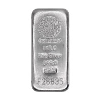 Серебряный слиток Argor-Heraeus 1000 г, Швейцария