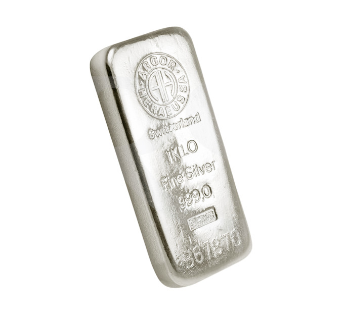 Серебряный слиток Argor-Heraeus 1 кг .999 — инвестиционное серебро